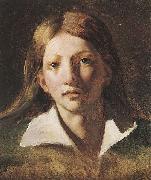 Theodore   Gericault, Portrait Study of a Youth